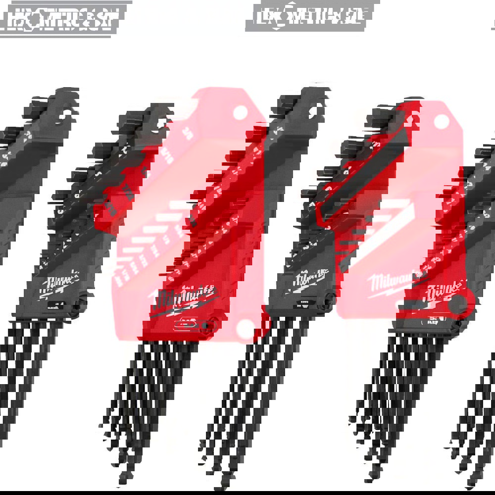 Hex Key Sets; Tool Type: Key Set ; Handle Type: L ; Hex Size Range (Inch): 0.05 - 3/8 ; Container Type: Clamshell ; Material: Steel ; Overall Length (Decimal Inch): 7.3200